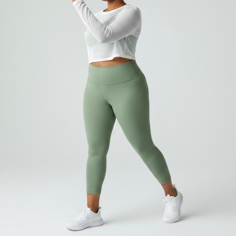 Lululemon Align Pant 28" Women's Sz 18 Willow Green High Waisted Workout Nulu